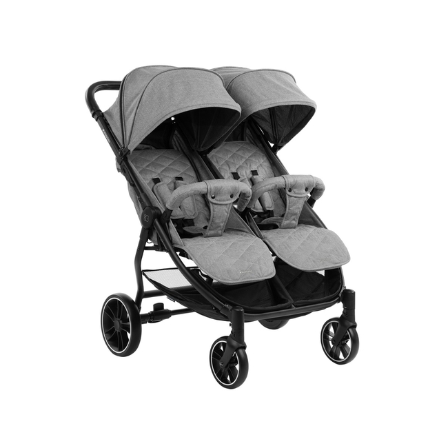 Kikka Boo Twin stroller Happy 2 Light Grey 2023 31001040011