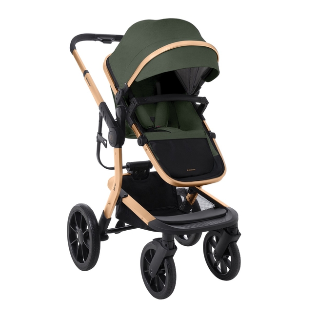 Kikka Boo Stroller 3in1 with plastic carrycot Irene Army Green 2024 31001010254