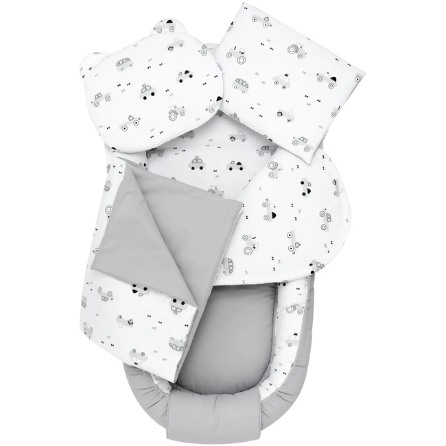 Jukki Baby Baby Nest 100x55 Set of 5 Fabric Cosy Ride 5904506815746