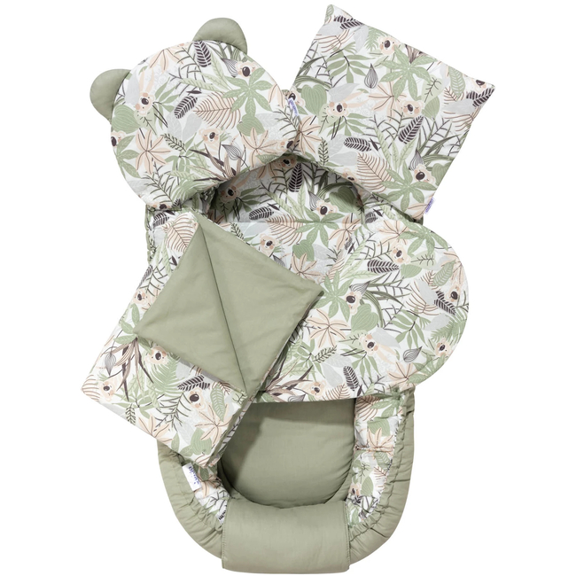 Jukki Baby Baby Nest 100x55 Set of 5 Fabric Koala Jungle 5904506822614