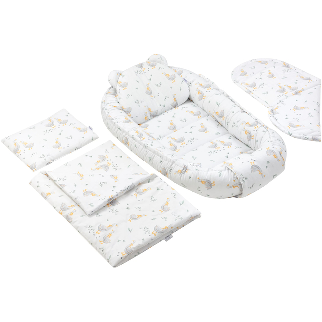 Jukki Baby Baby Nest 100x55 Set of 5 Fabric Madam Goose 5904506819751