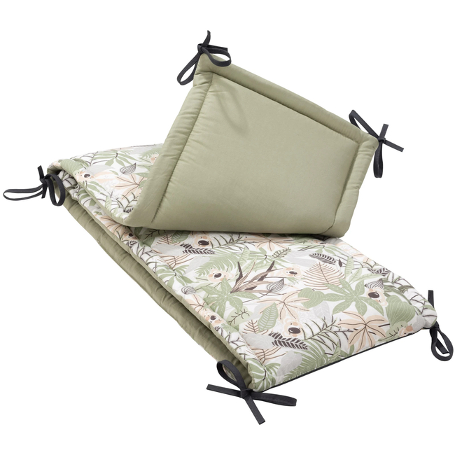 JUKKI Cot Bumper 180 x 30 cm for Bed 120 x 60 cm Koala Jungle 5904506822362