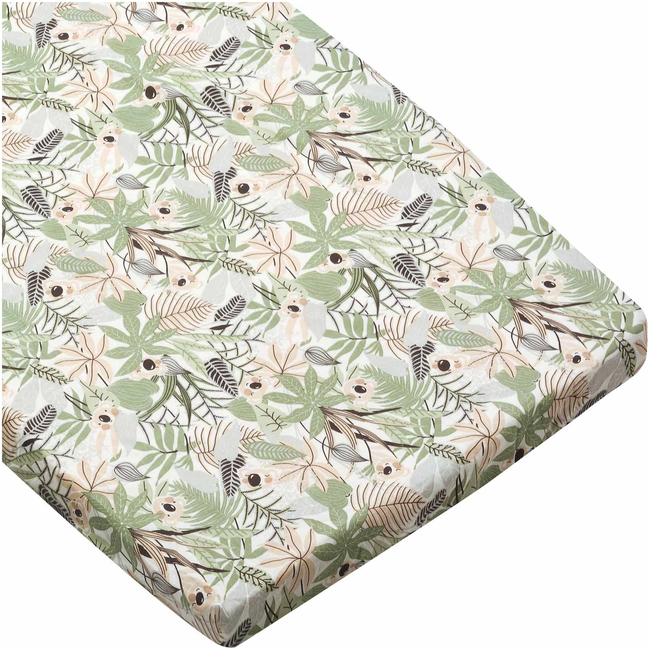 JUKKI Cot/bed Fitted sheet 60x120 CM Koala Jungle 5904506822539