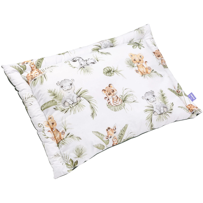 JUKKI Children's Pillow 40x60cm Savanna Fun Olive velvet 5904506809905