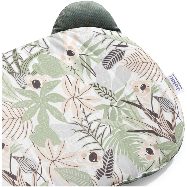 JUKKI Flat Pillow Koala Bear Jungle Olive Velvet 5904506822188