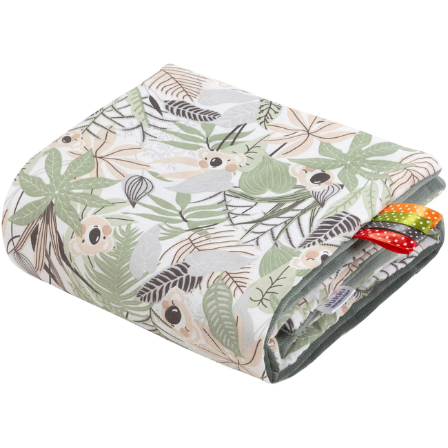 JUKKI Soft Baby Blanket 55 x 75 cm Koala Jungle Olive 5904506822157