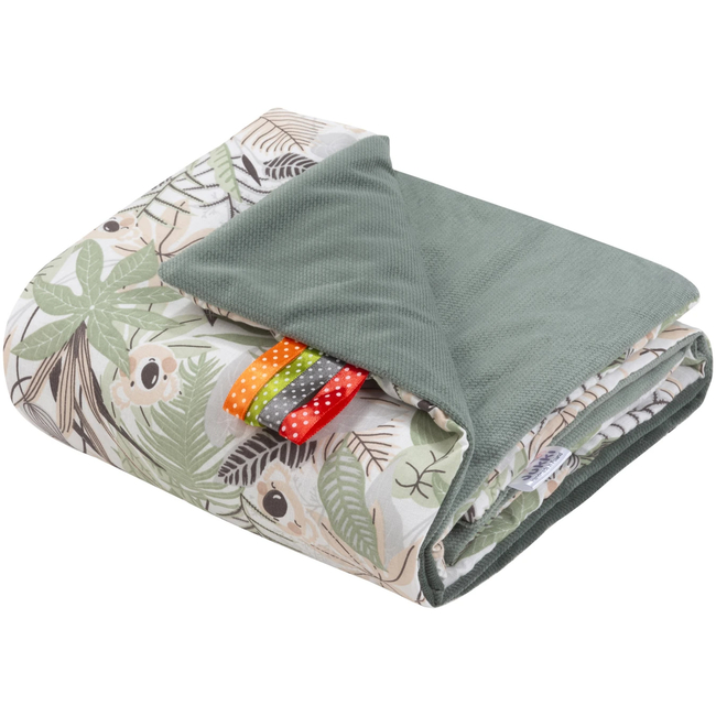 JUKKI Soft Baby Blanket 55 x 75 cm Koala Jungle Olive 5904506822157