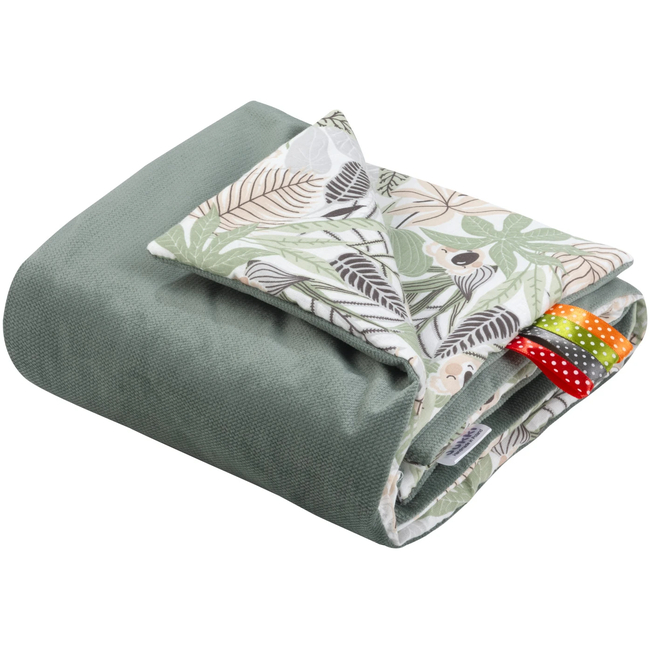 JUKKI Soft Baby Blanket 55 x 75 cm Koala Jungle Olive 5904506822157