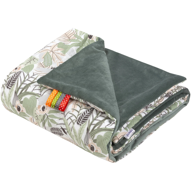 JUKKI Soft Baby Blanket 75x100cm Koala Jungle Olive 5904506822164