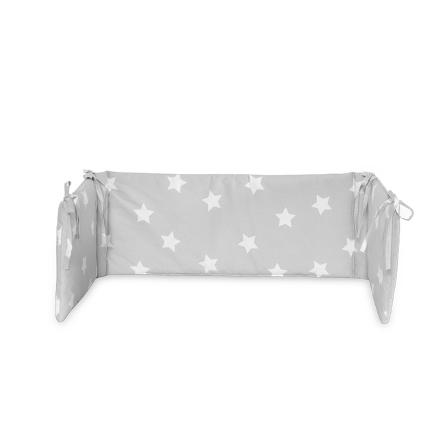 Lorelli Ranforce Cot Bumper - Stars grey (20830023501)