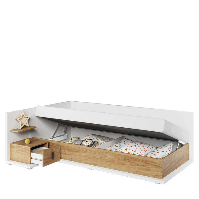 Bed with Mattress 102x70x212cm Simi MS-09L