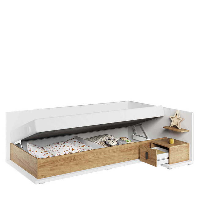 Bed with Mattress 102x70x212cm Simi MS-09P