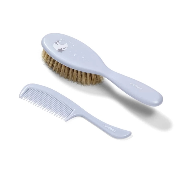 BabyOno 567/04 brush and comb natural soft bristles Blue