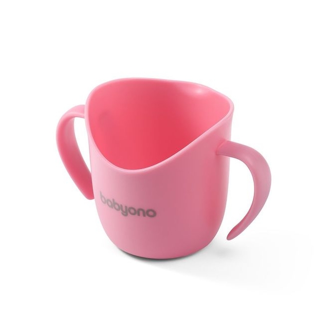 BabyOno 1463/04 ERGONOMIC TRAINING MUG FLOW PINK ONO-02271