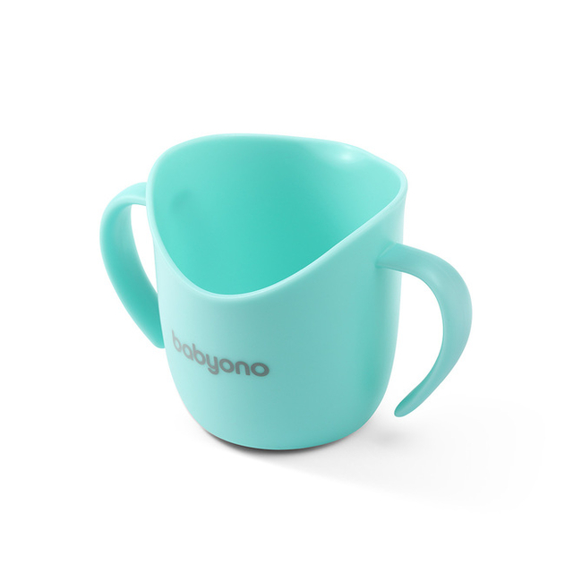 BabyOno 1463/06 ERGONOMIC TRAINING MUG FLOW MINT ONO-02273