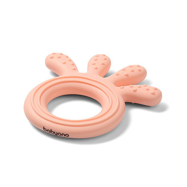 BabyOno 826/01 Silicone teether OCTOPUS PINK ONO-9007