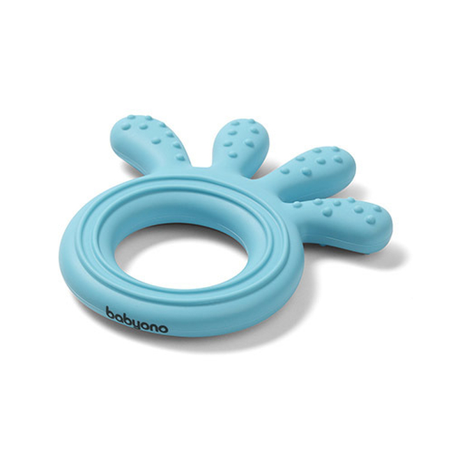 BabyOno 826/03 Silicone teether OCTOPUS BLUE ONO-9009