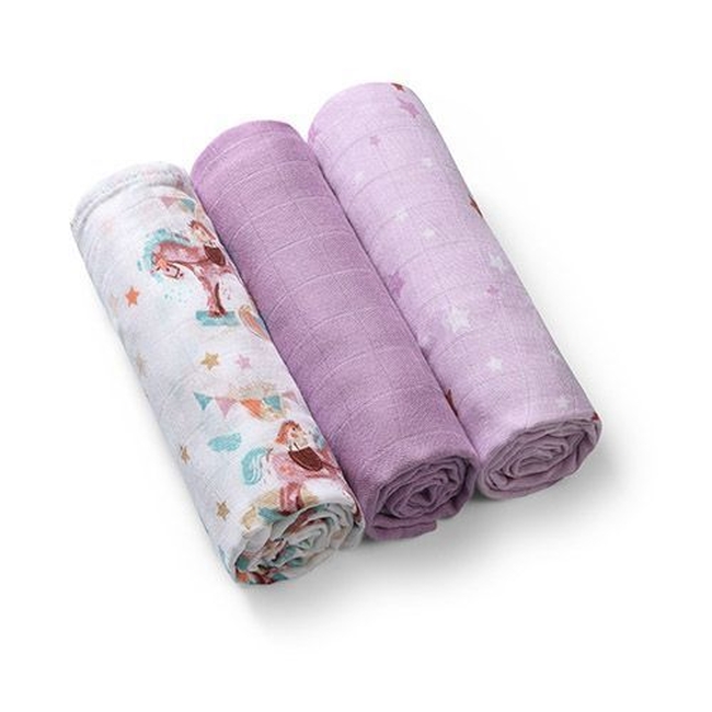 BabyOno 397/11 BAMBOO DIAPERS, 3 PCS, PURPLE ONO-66255